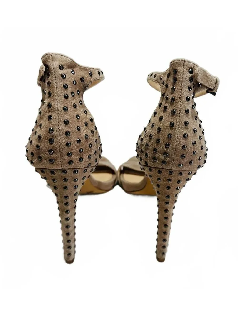 Vince Camuto Women's Suede Studded High Heel Sandals Ankle Strap Size 10